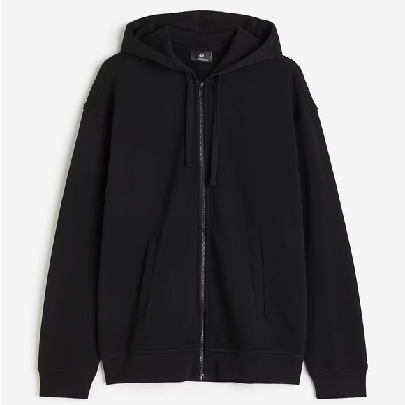 H&M MEN OVERSIZED ZIP UP HOODIE M - Picture 1 of 4